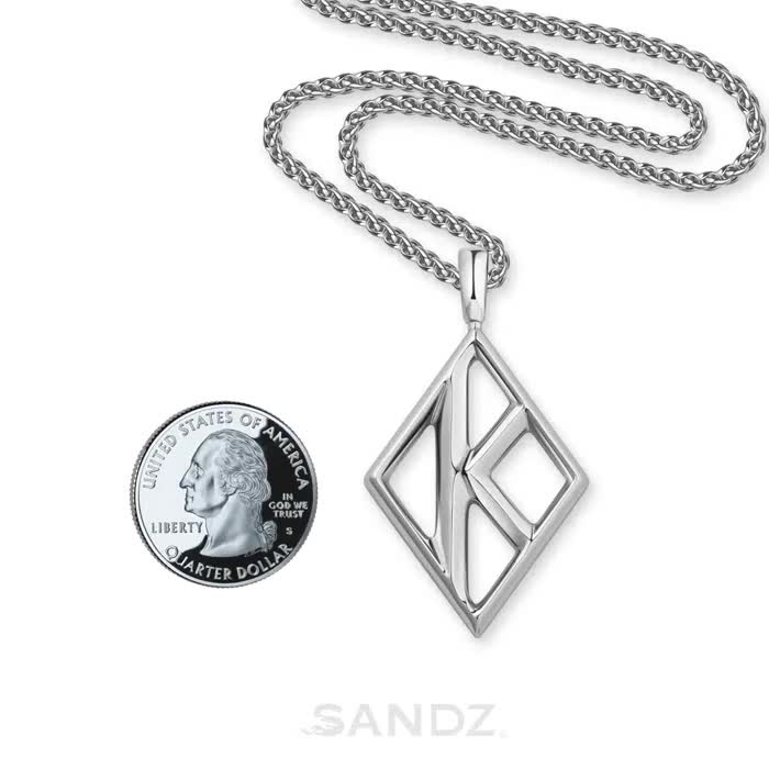 Kappa Alpha Psi Diamond K Pendant: Stainless Steel Necklace - Etsy